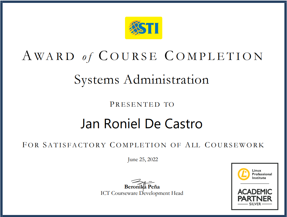 You are currently viewing System Administration